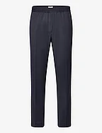 Relaxed Wool Trousers - NAVY