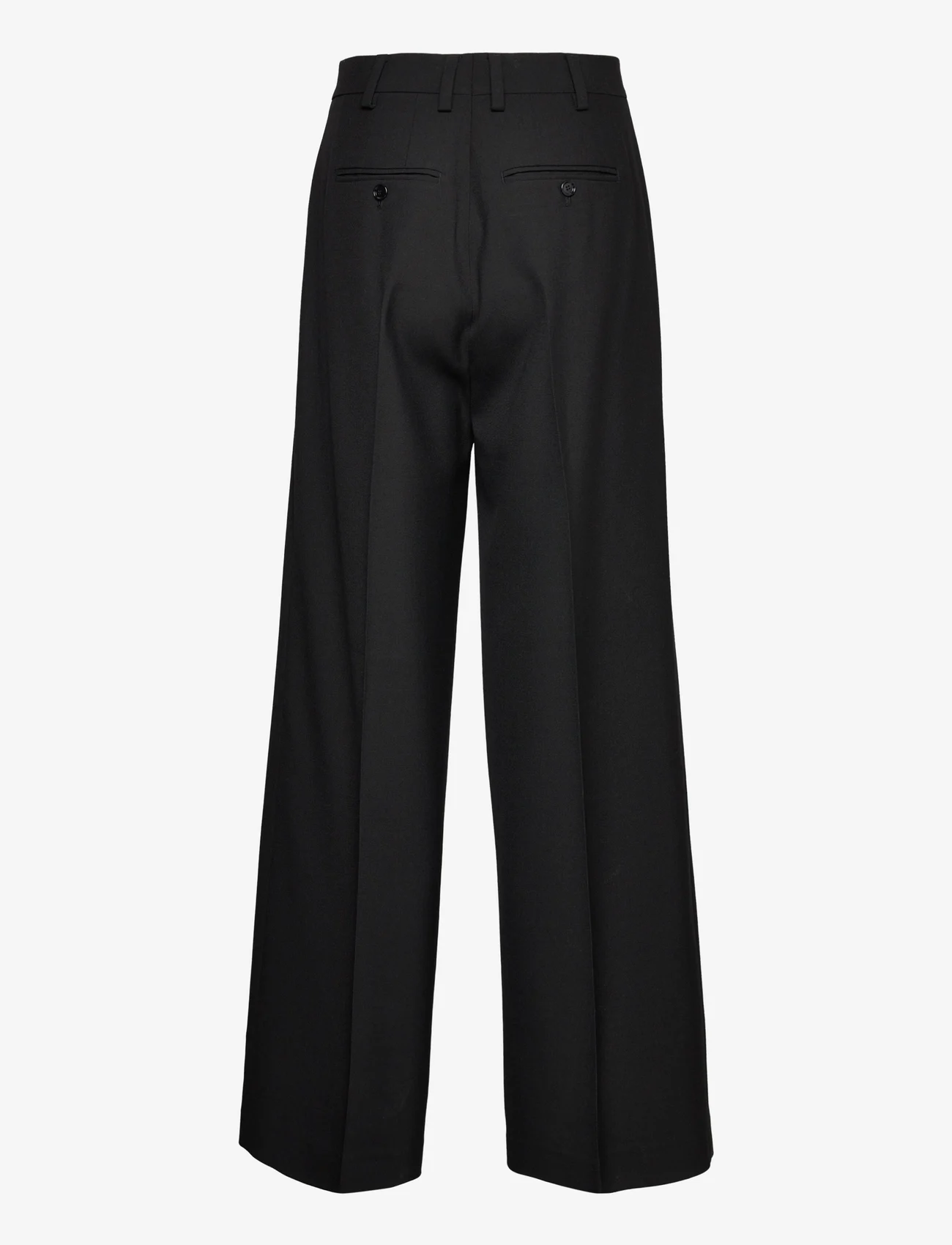 Filippa K - Darcey Wool Trousers - puvunhousut - black - 1