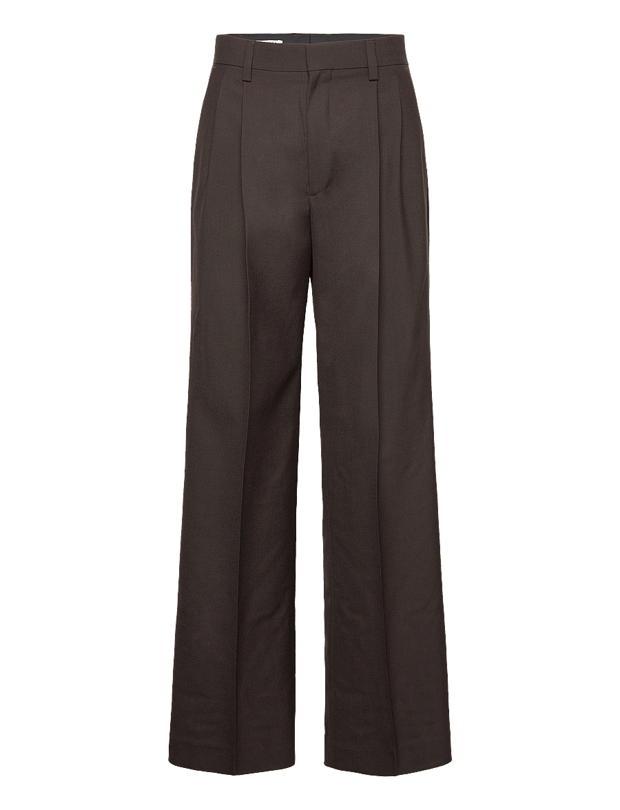 Filippa K - Darcey Wool Trousers - pidulikud püksid - dark chocolate - 0