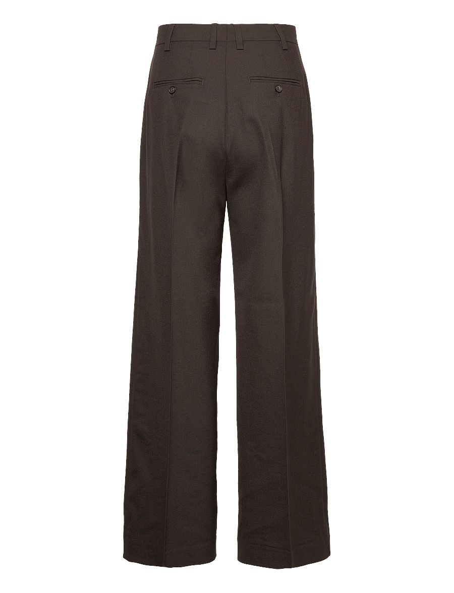Filippa K - Darcey Wool Trousers - pidulikud püksid - dark chocolate - 1