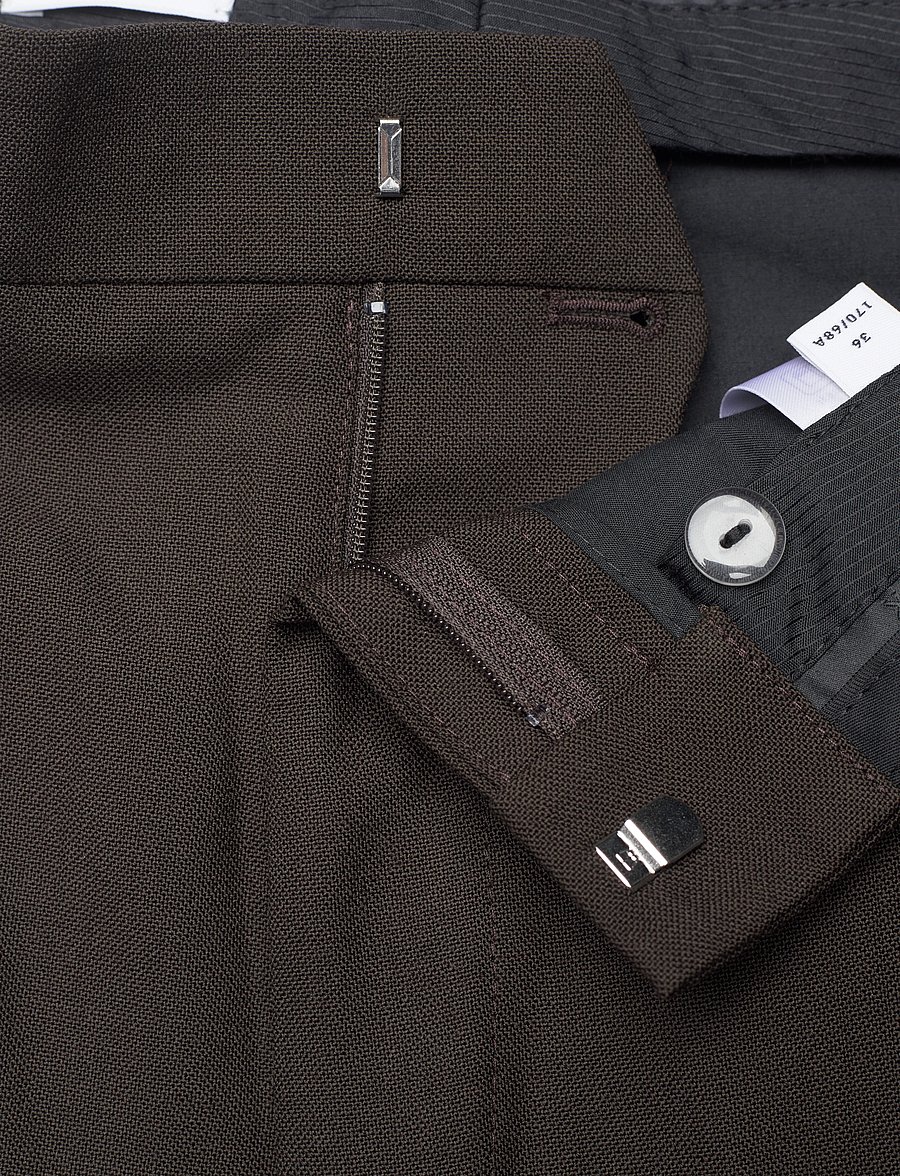 Filippa K - Darcey Wool Trousers - pidulikud püksid - dark chocolate - 3