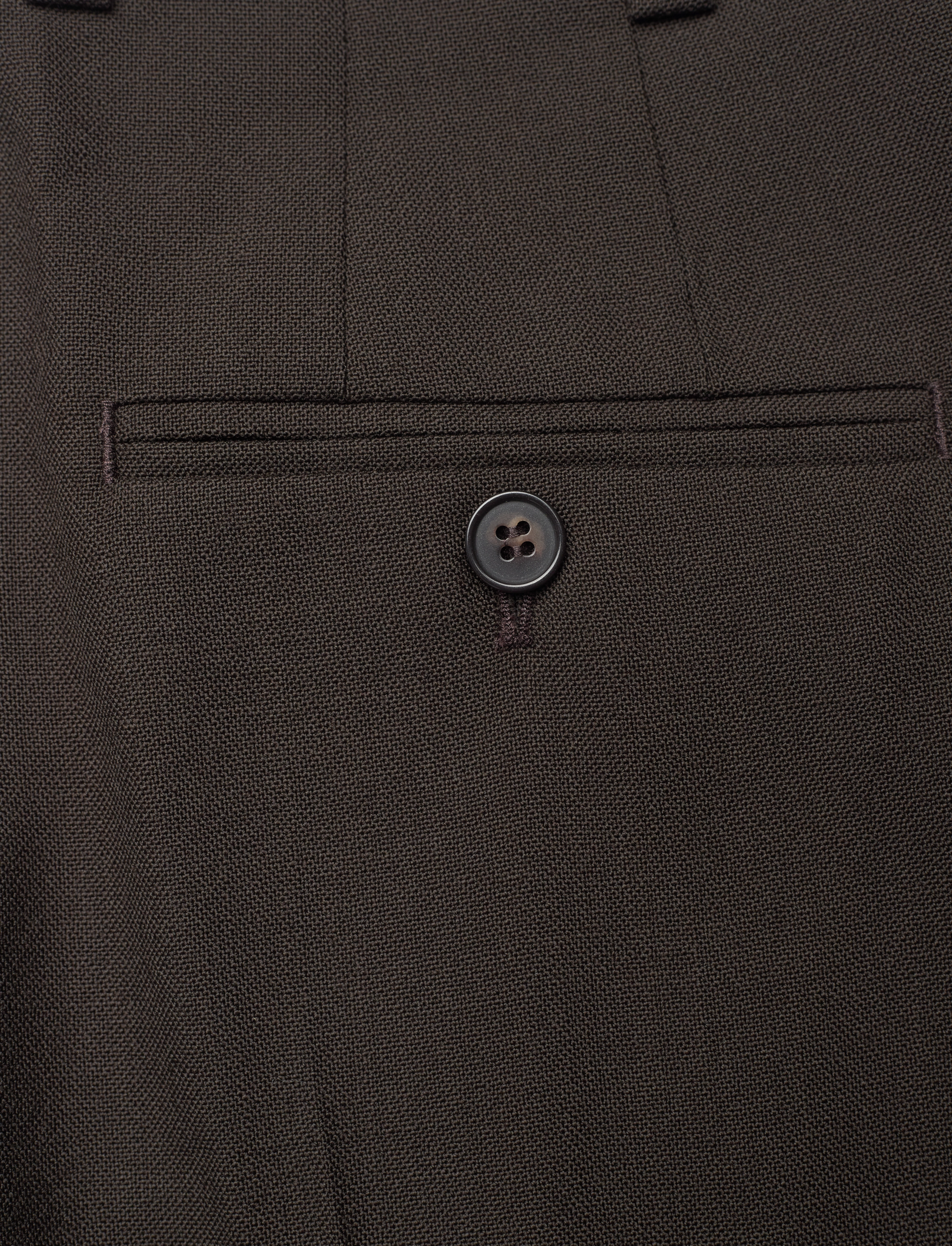 Filippa K - Darcey Wool Trousers - pidulikud püksid - dark chocolate - 4