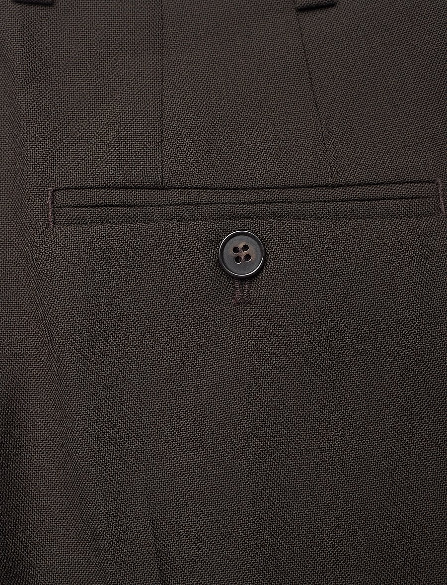 Filippa K - Darcey Wool Trousers - pidulikud püksid - dark chocolate - 4