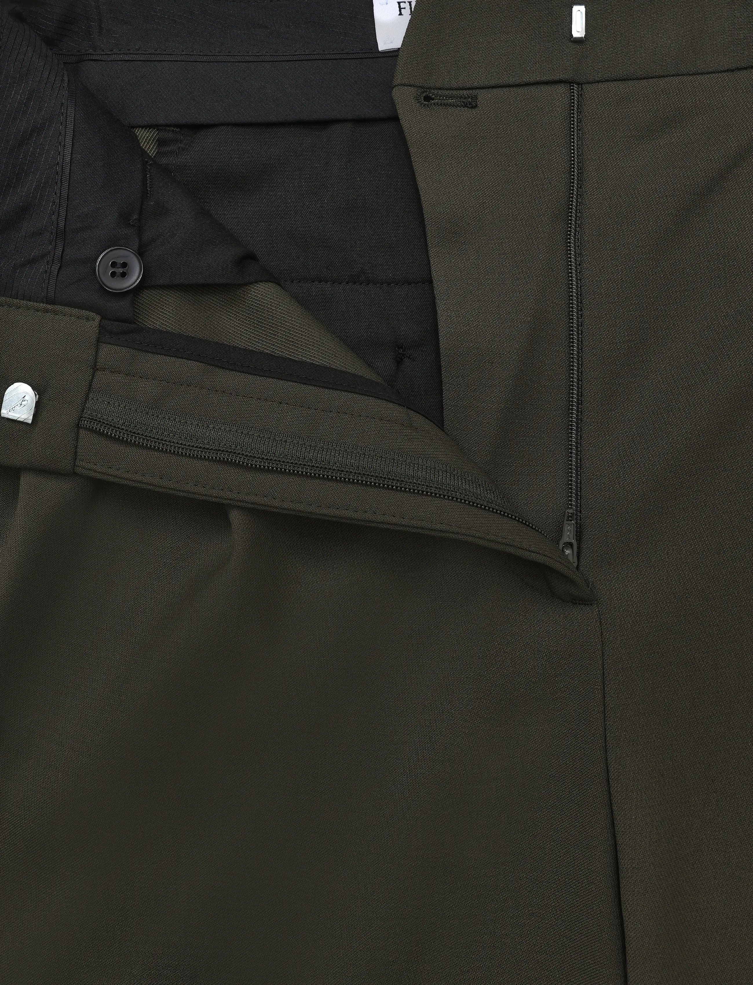 Filippa K - Darcey Wool Trousers - habitbukser - dark moss green - 2