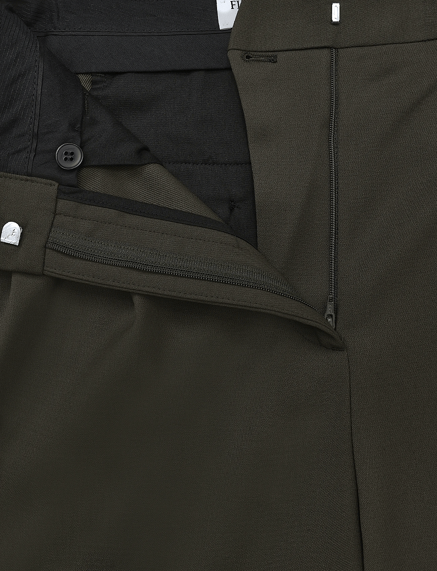 Filippa K - Darcey Wool Trousers - habitbukser - dark moss green - 2