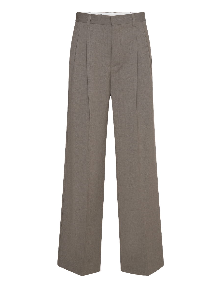 Filippa K - Darcey Wool Trousers - anzugshosen - driftwood - 0