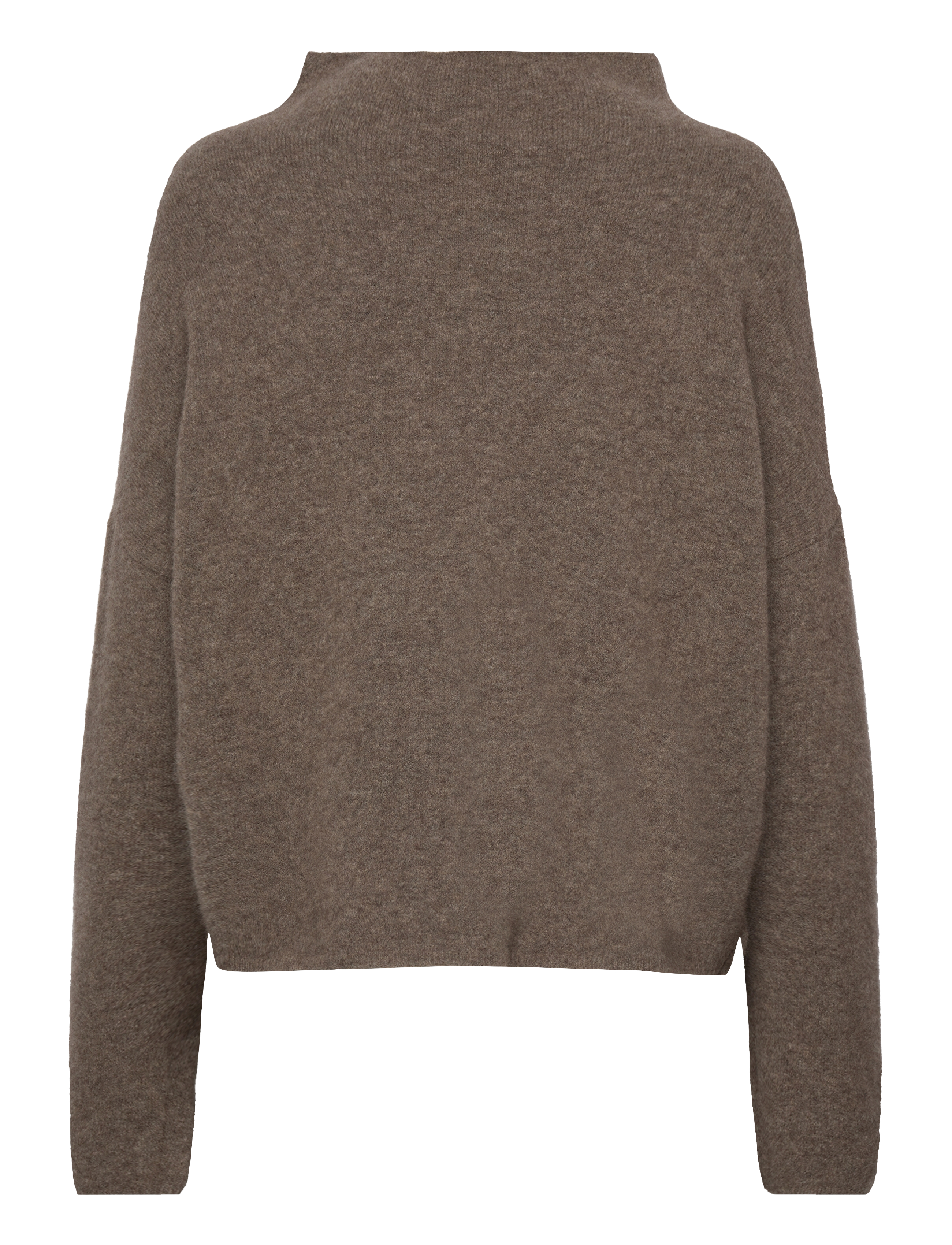 Filippa K - Mika Yak Funnelneck Sweater - herbstliche kleidung - dark taupe melange - 1