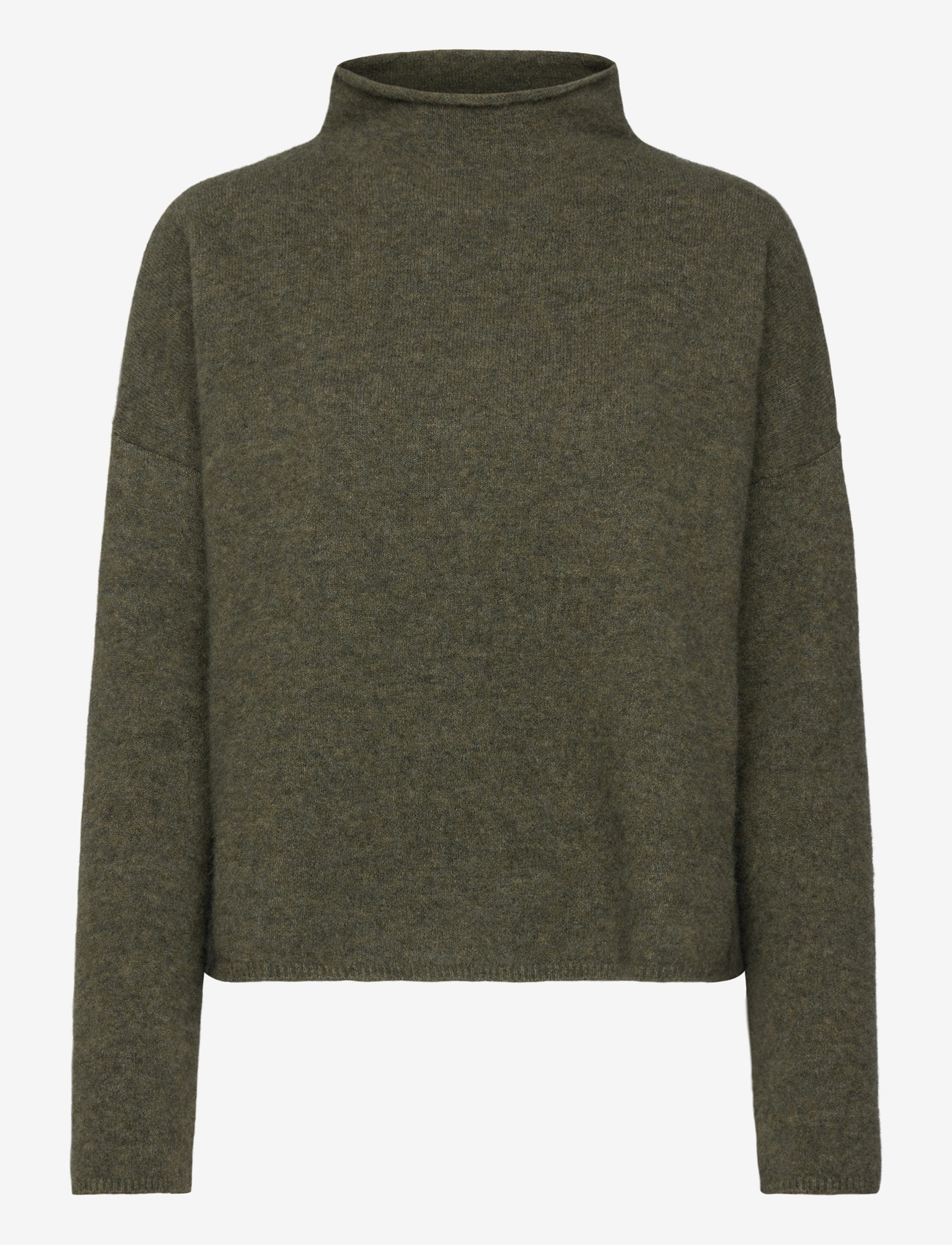 Filippa K - Mika Yak Funnelneck Sweater - tröjor - laurel green - 0