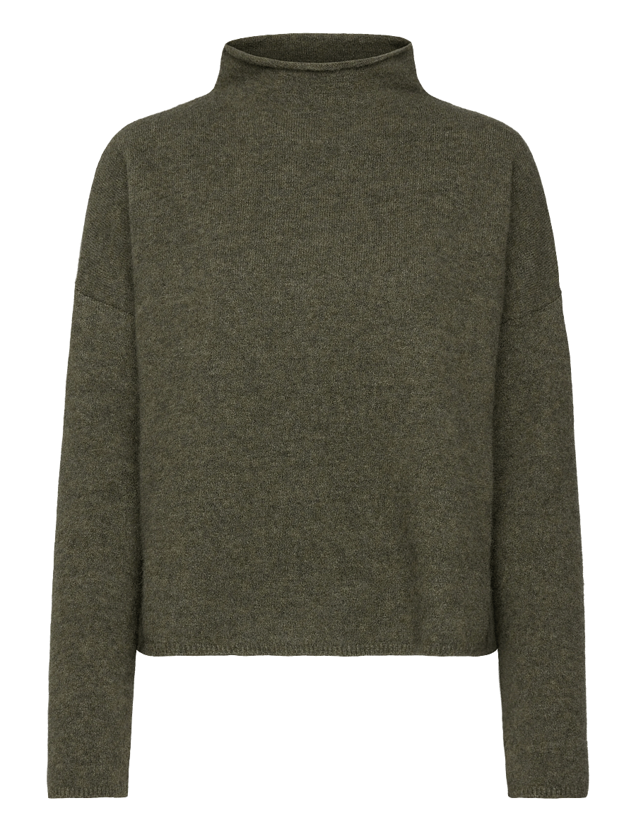 Filippa K - Mika Yak Funnelneck Sweater - trøjer - laurel green - 1