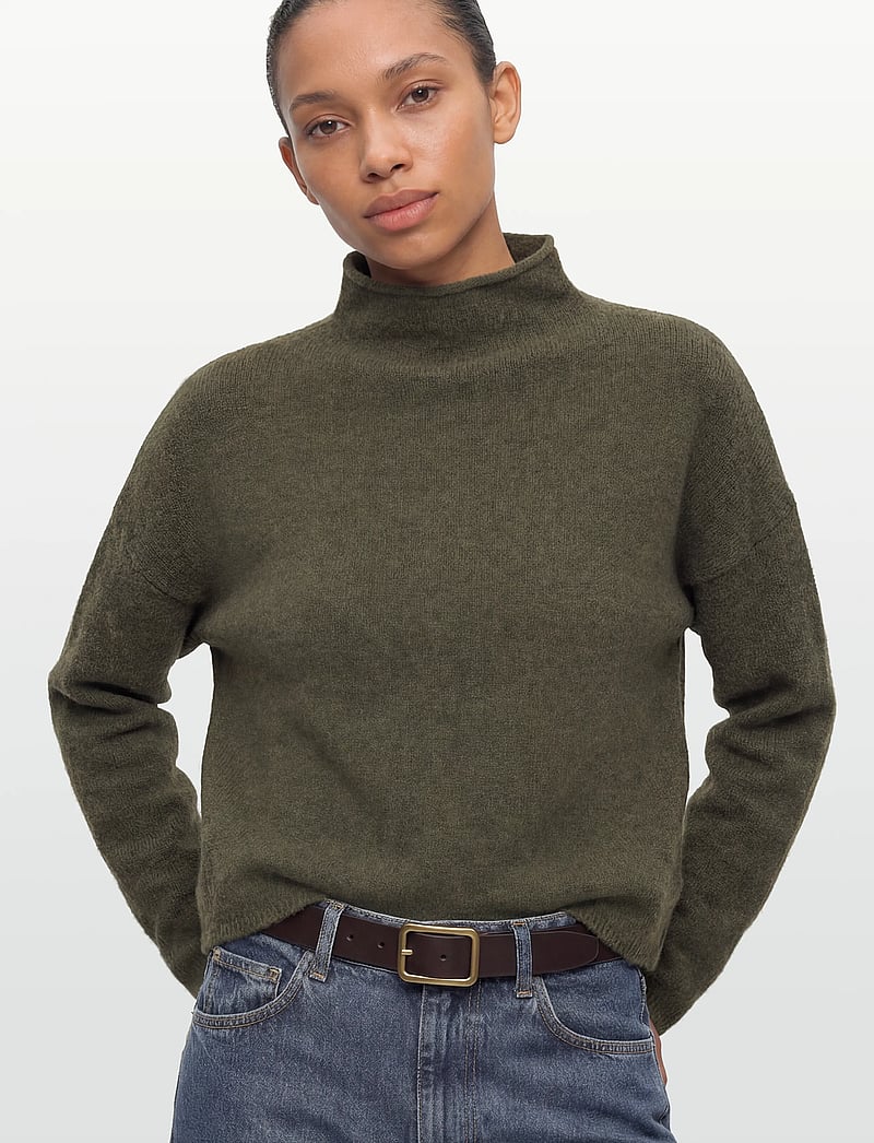 Filippa K - Mika Yak Funnelneck Sweater - trøjer - laurel green - 3