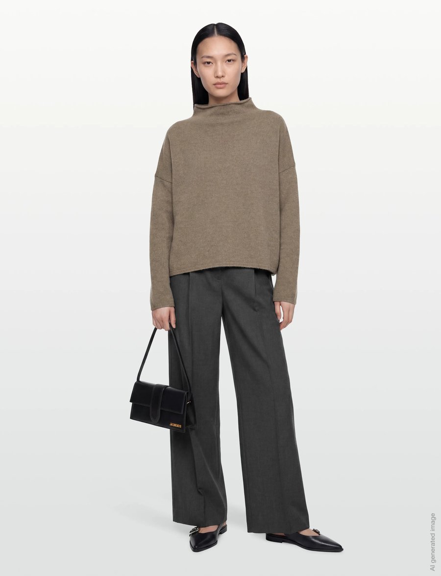 Filippa K - Mika Yak Funnelneck Sweater - sweaters - light green - 0