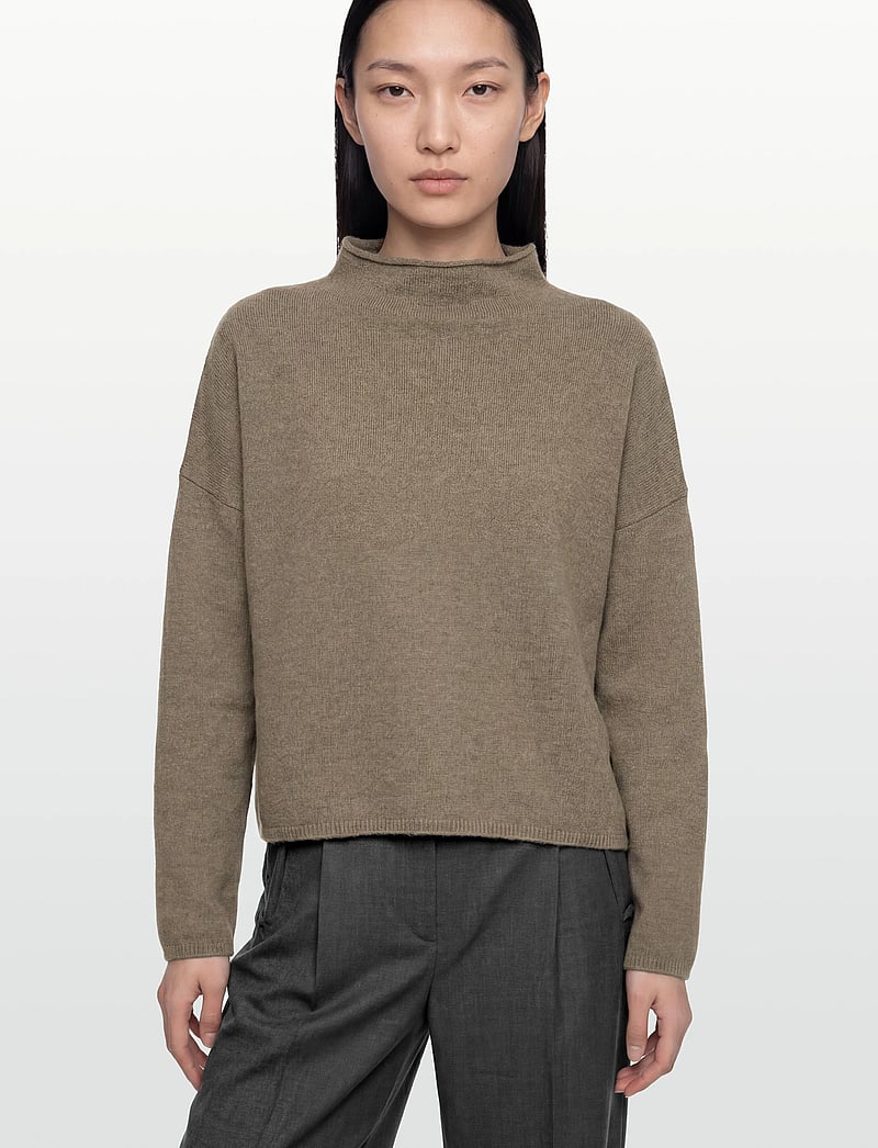 Filippa K - Mika Yak Funnelneck Sweater - trøjer - light green - 3