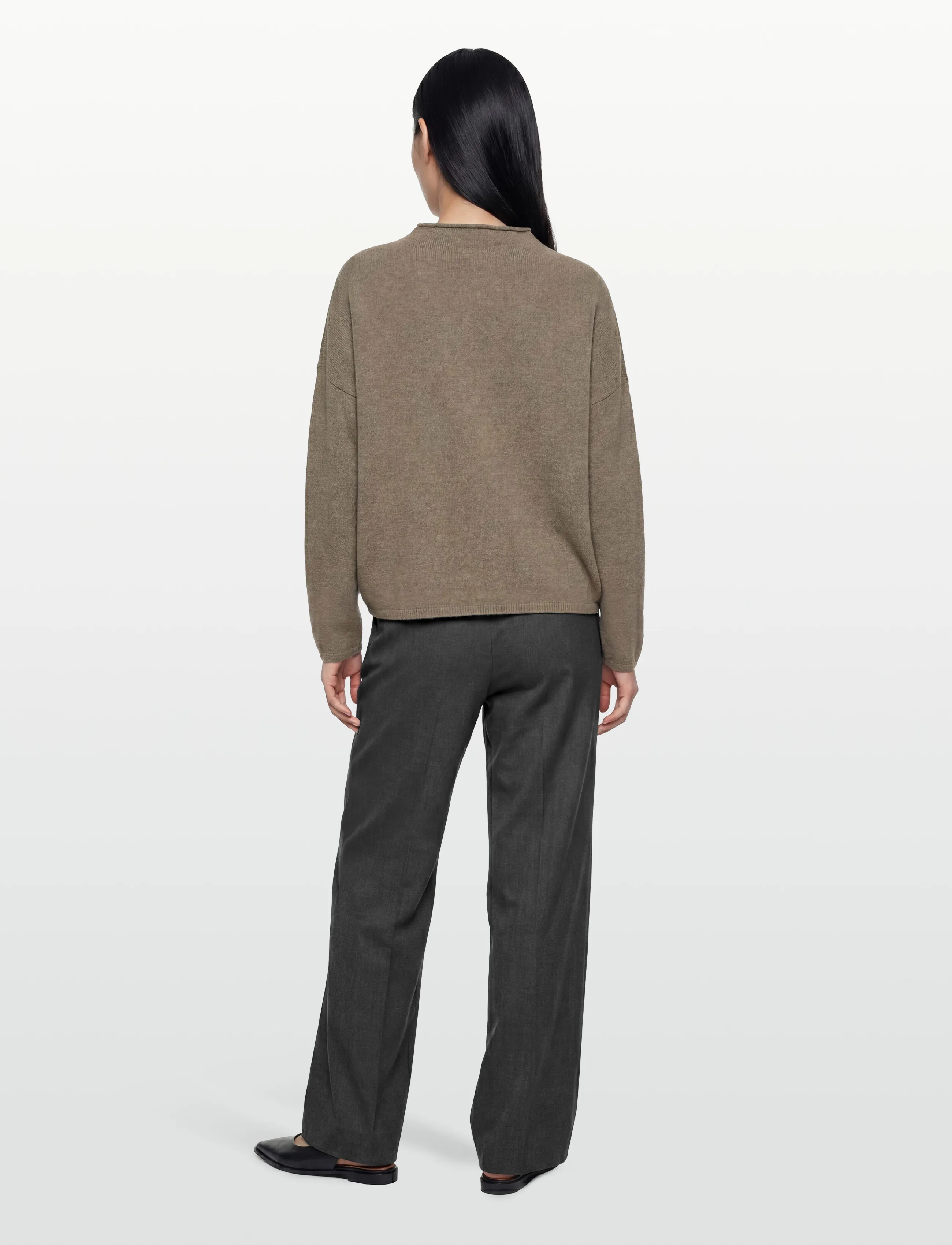 Filippa K - Mika Yak Funnelneck Sweater - sweaters - light green - 4