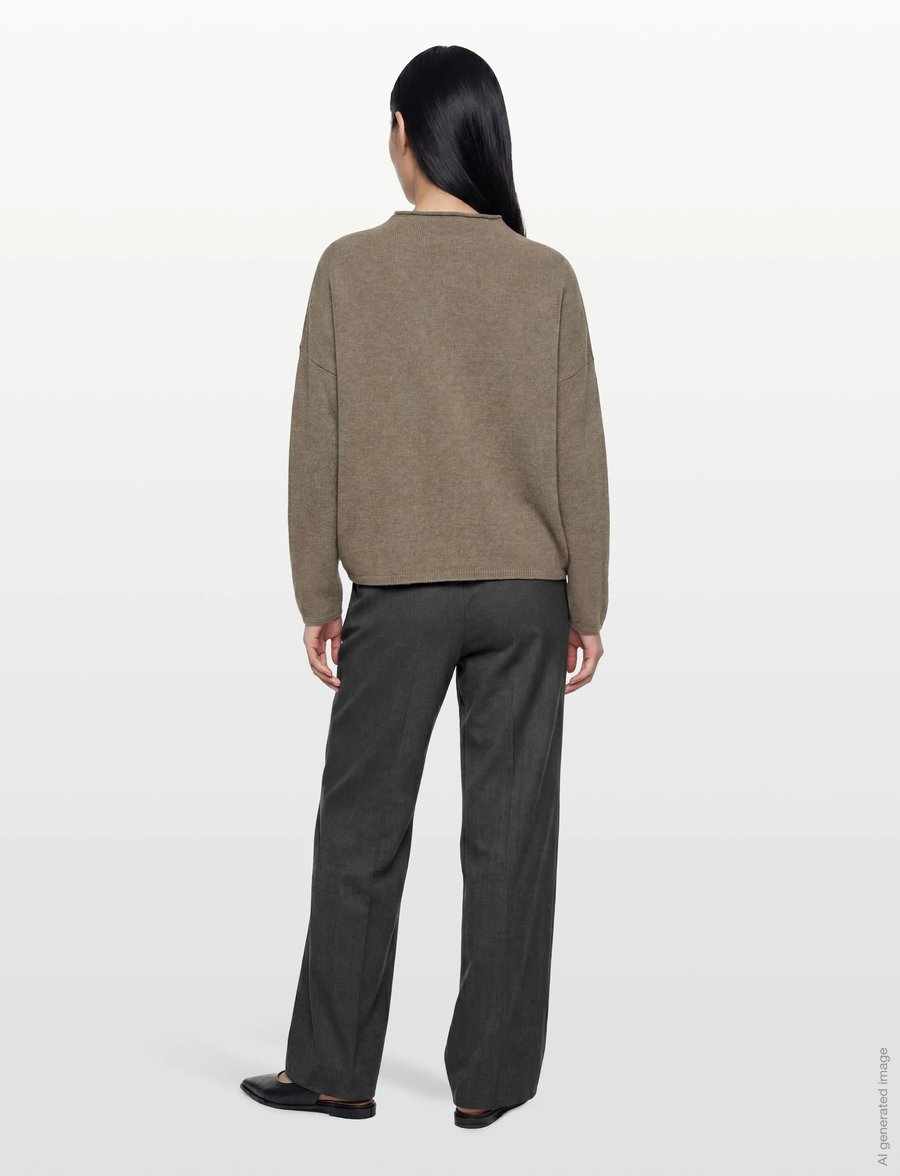 Filippa K - Mika Yak Funnelneck Sweater - sweaters - light green - 4