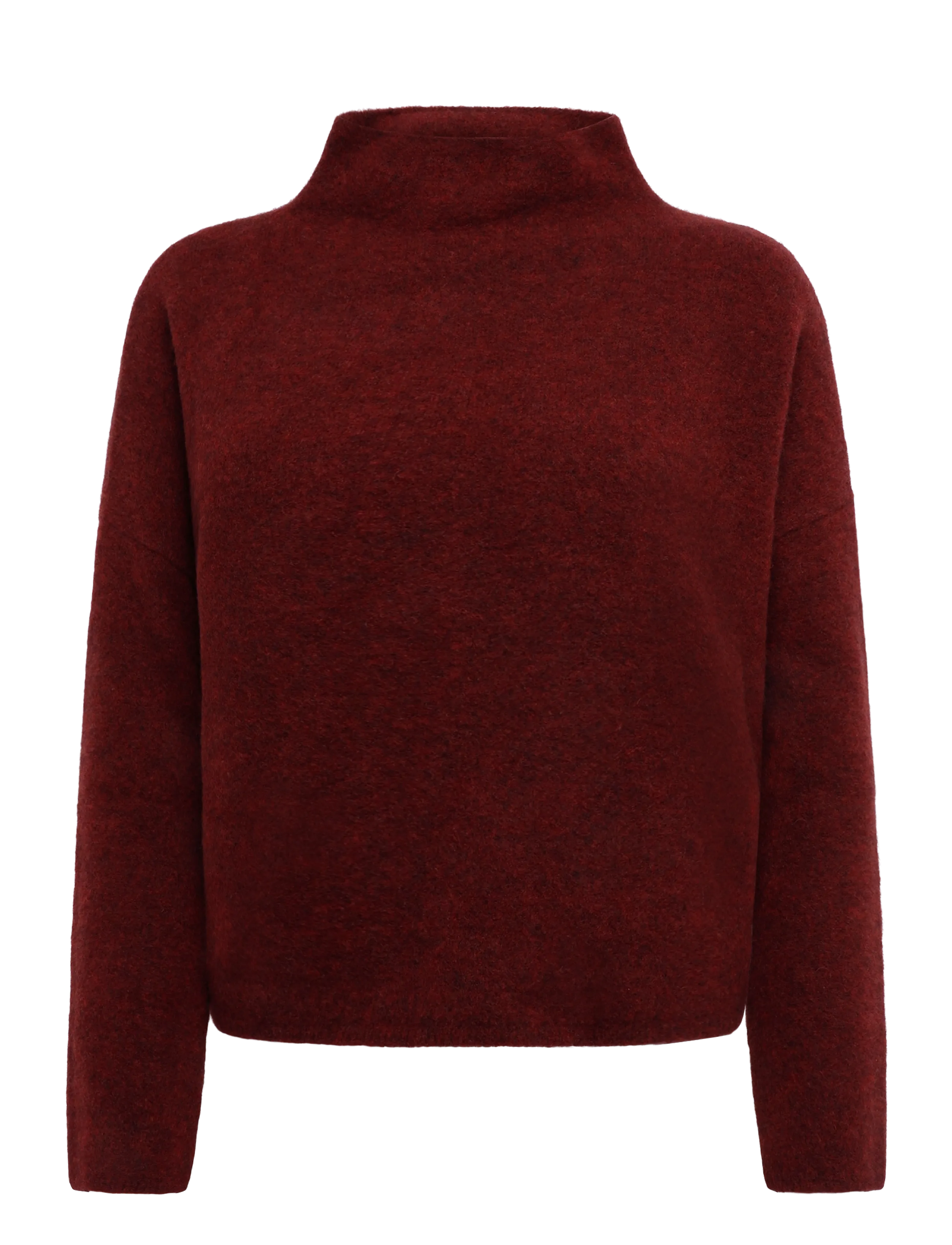 Filippa K Mika Yak Funnelneck Sweater - Neue Mode - MAHOGANY RED / burgundy