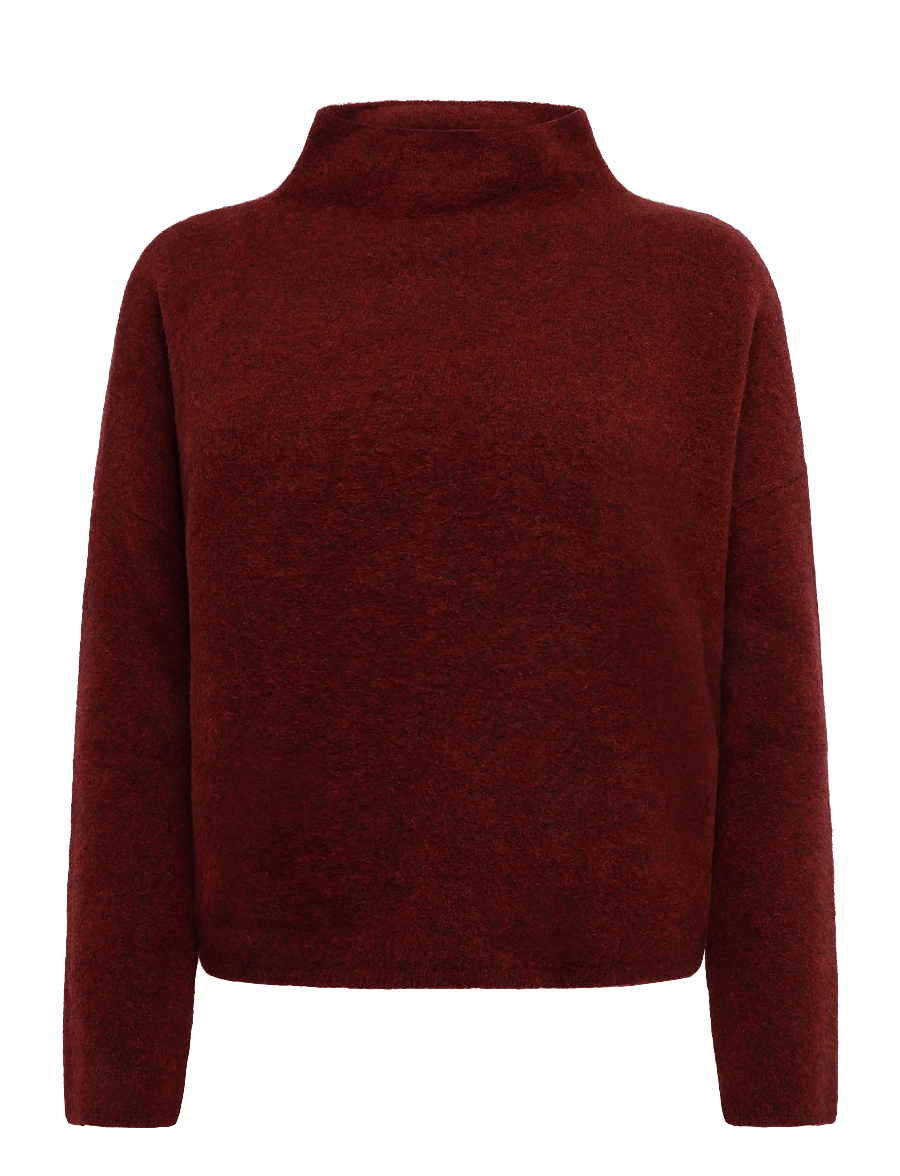 Filippa K - Mika Yak Funnelneck Sweater - pullover - mahogany red - 0
