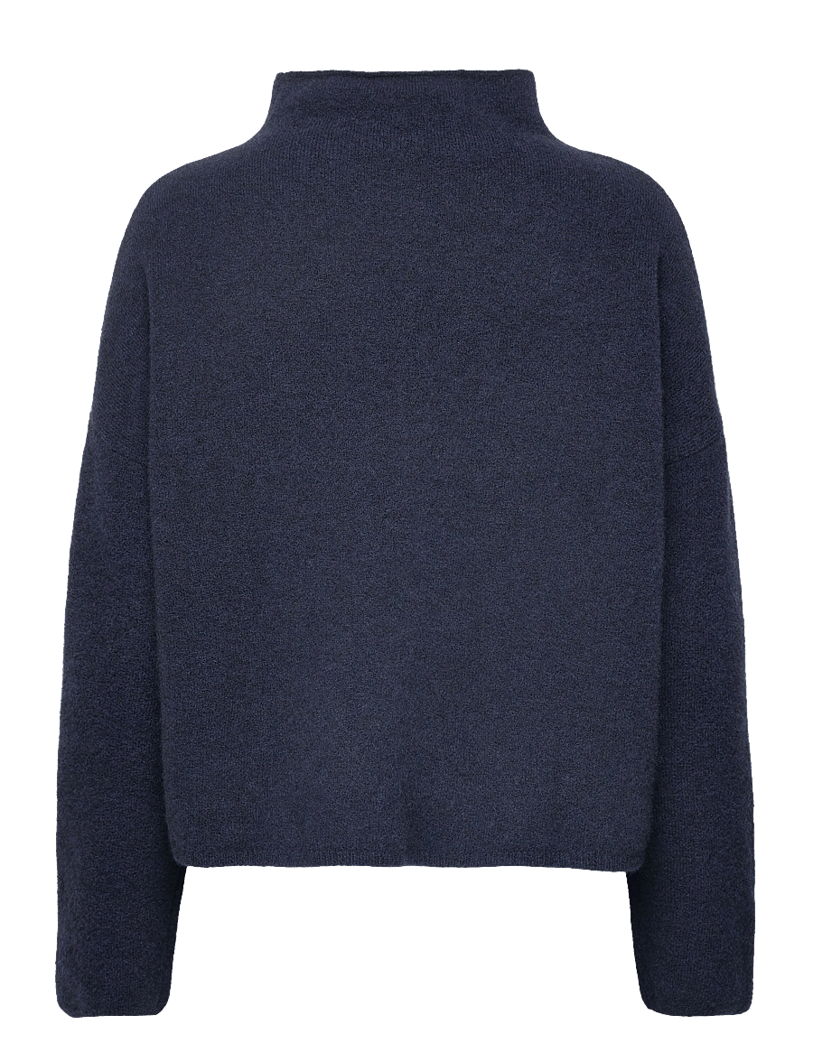 Filippa K - Mika Yak Funnelneck Sweater - swetry - navy - 1
