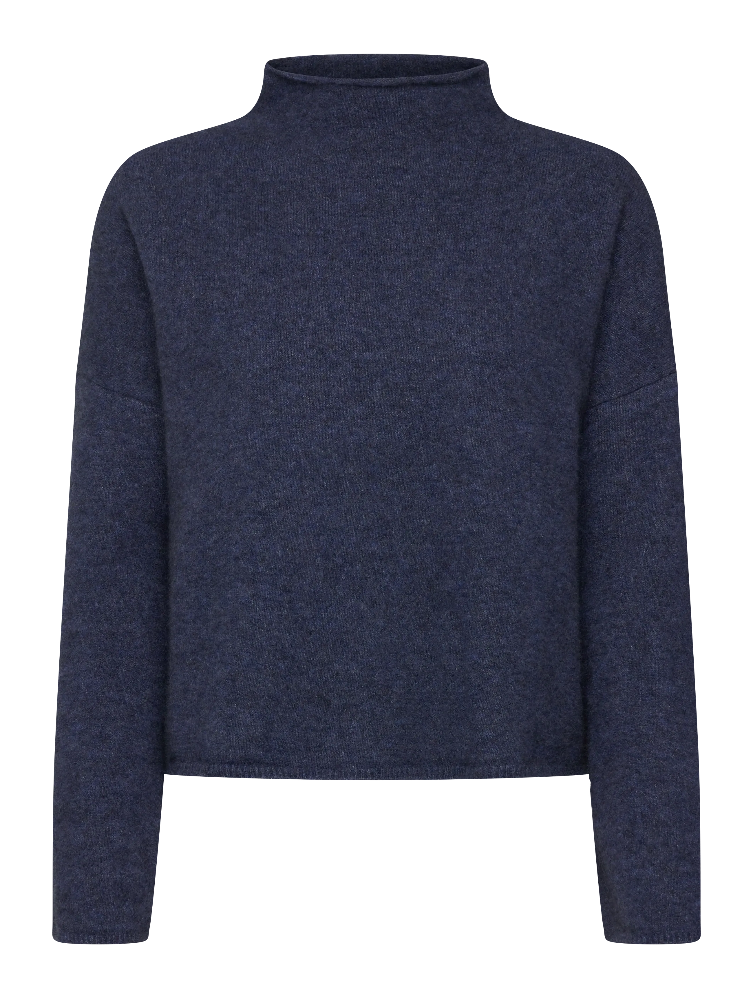 Filippa K Mika Yak Funnelneck Sweater - Knitwear - NIGHT TEAL / navy