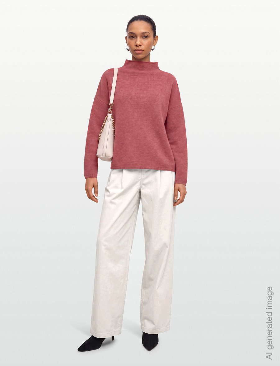 Filippa K - Mika Yak Funnelneck Sweater - sviitrid - soft raspberry - 0