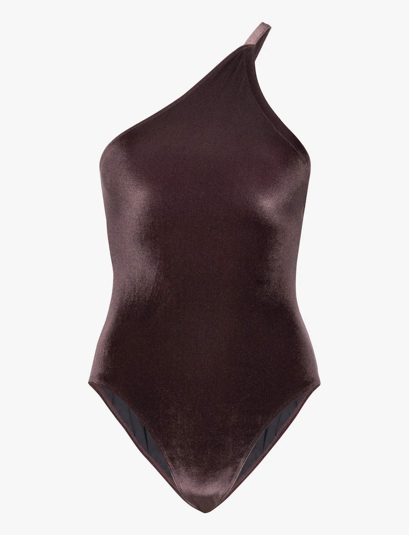 Filippa K - Asymmetric Swimsuit - badeanzüge - purple bro - 0