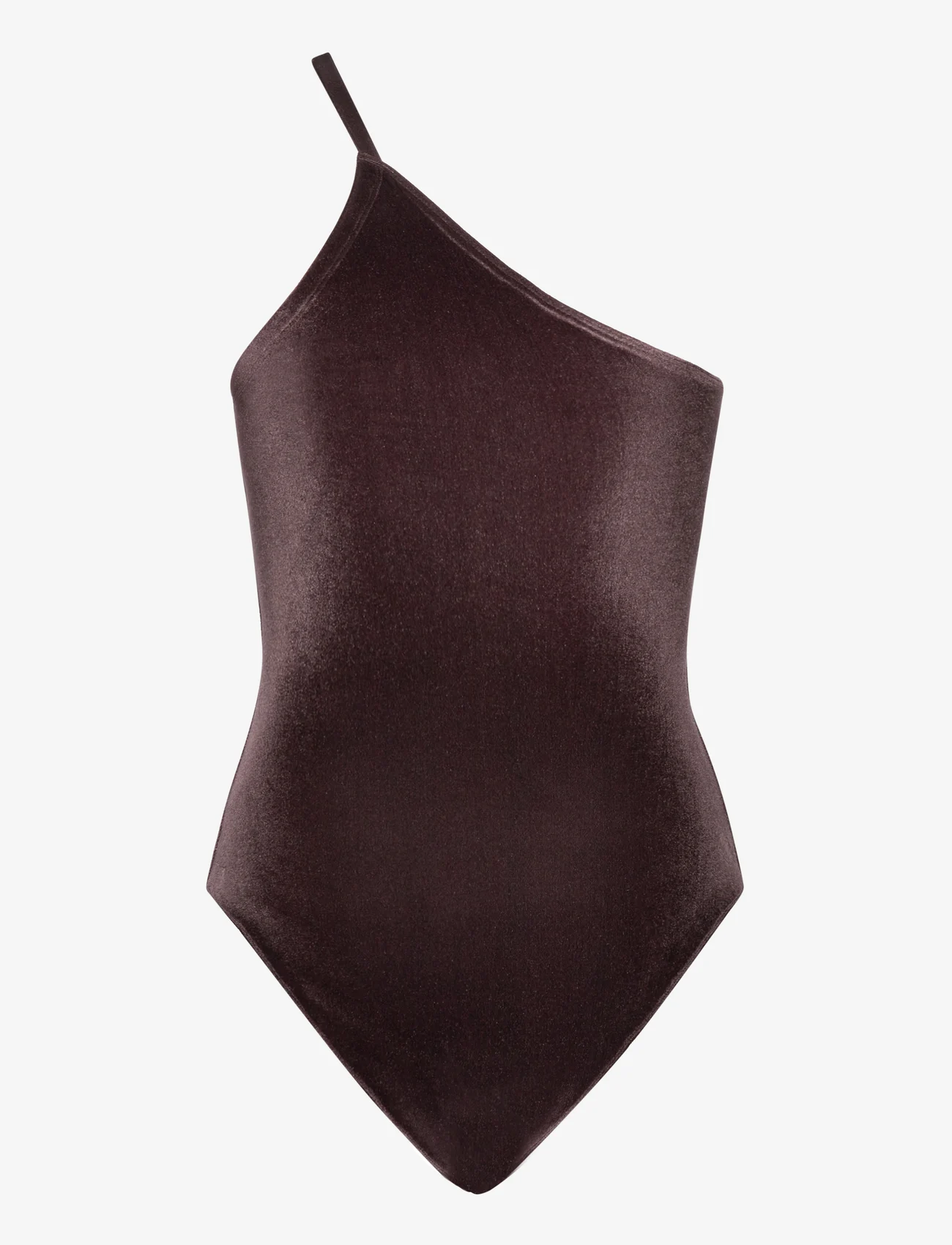 Filippa K - Asymmetric Swimsuit - badeanzüge - purple bro - 1