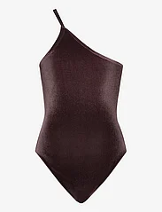 Filippa K - Asymmetric Swimsuit - badpakken - purple bro - 1