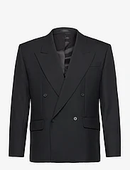 Filippa K - Boxy Wool Blazer - dobbeltradede blazere - black - 0