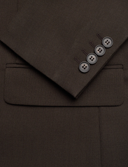 Filippa K - Boxy Wool Blazer - dobbeltradede blazere - dark choco - 3