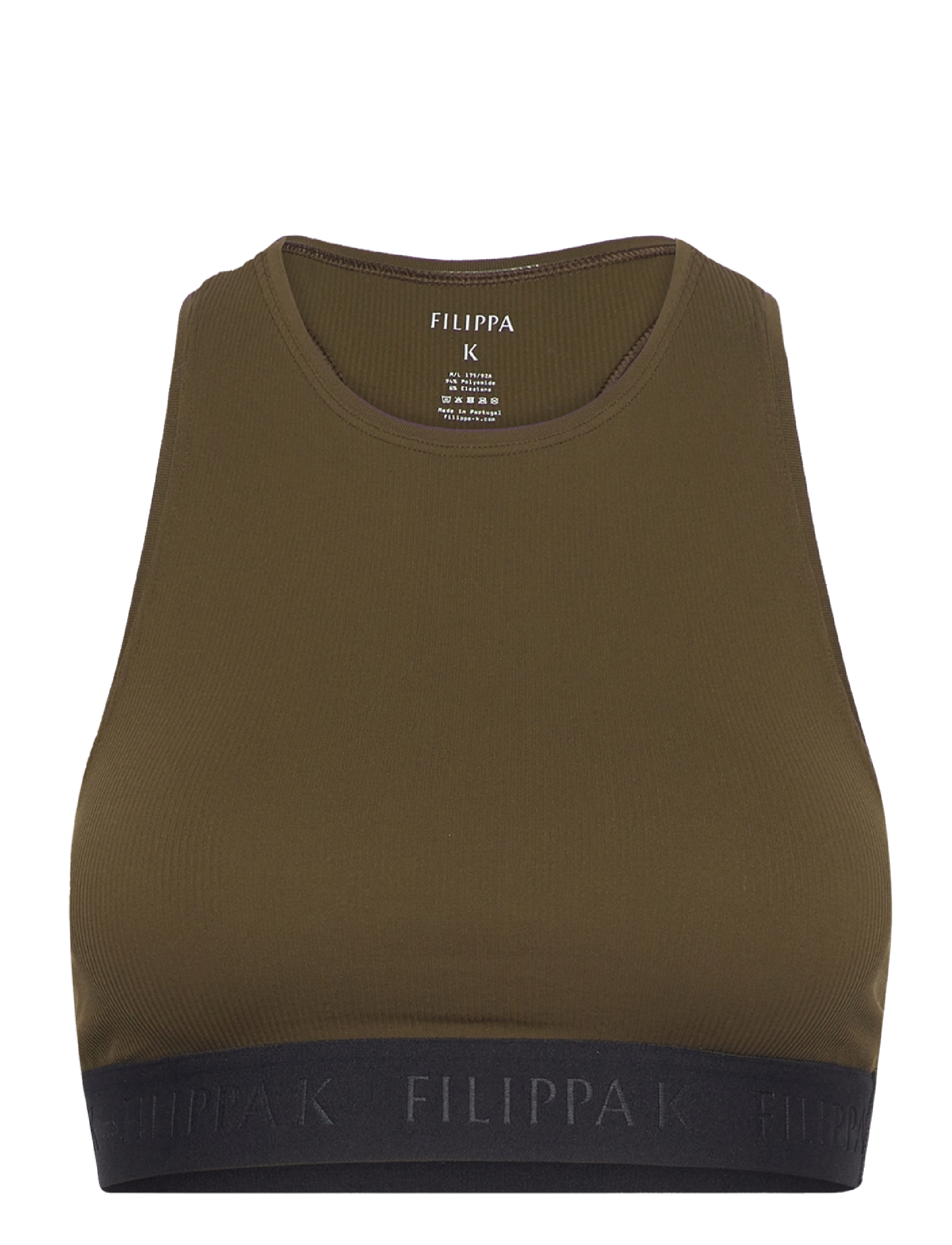 Filippa K Rib Bra Top - BH'er - OLIVE GREE / khaki/green