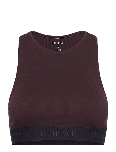 Filippa K Rib Bra Top - Filippa K - PURPLE BRO / brown