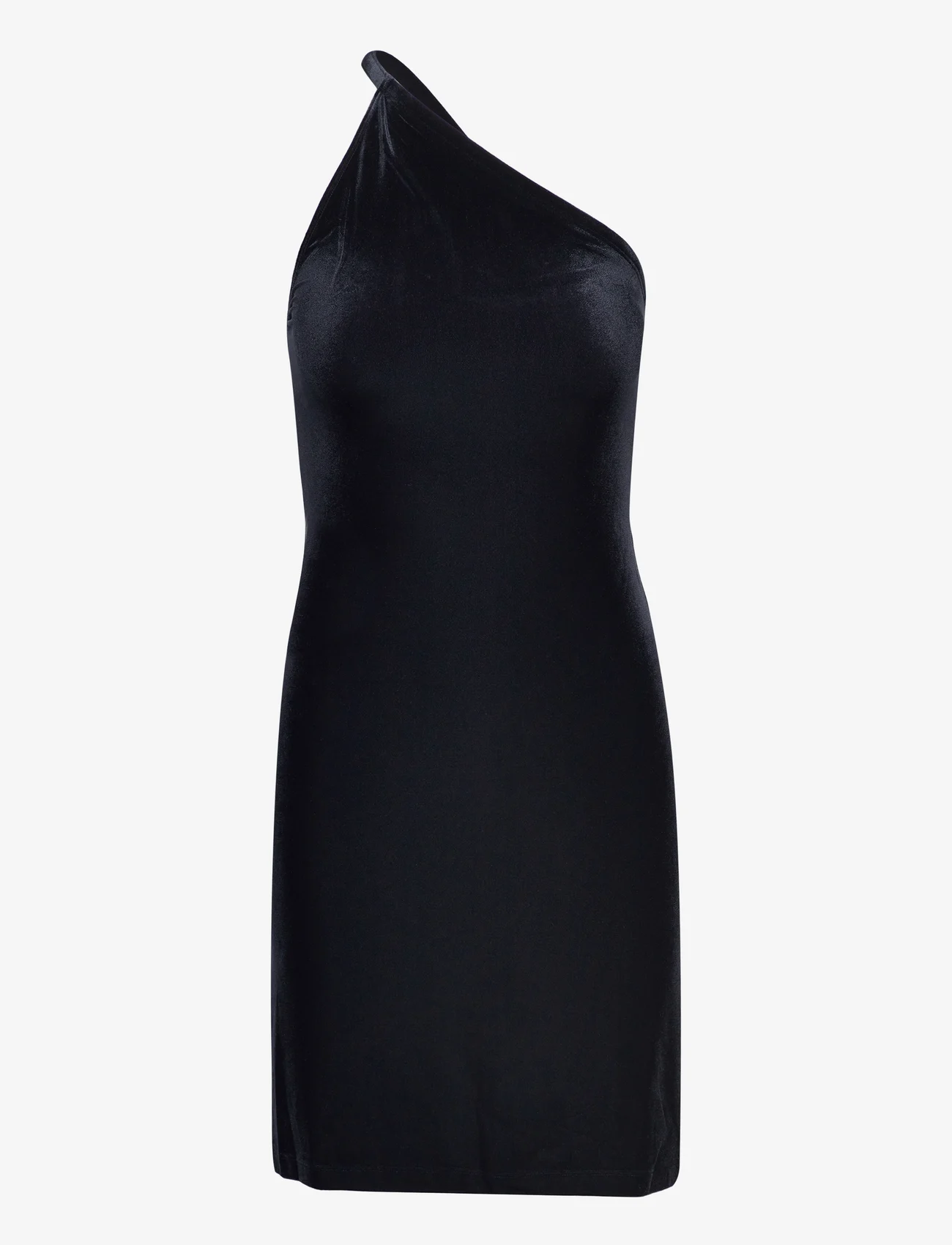 Filippa K - Asymmetric Velvet Dress - feestelijke kleding voor outlet-prijzen - black - 0