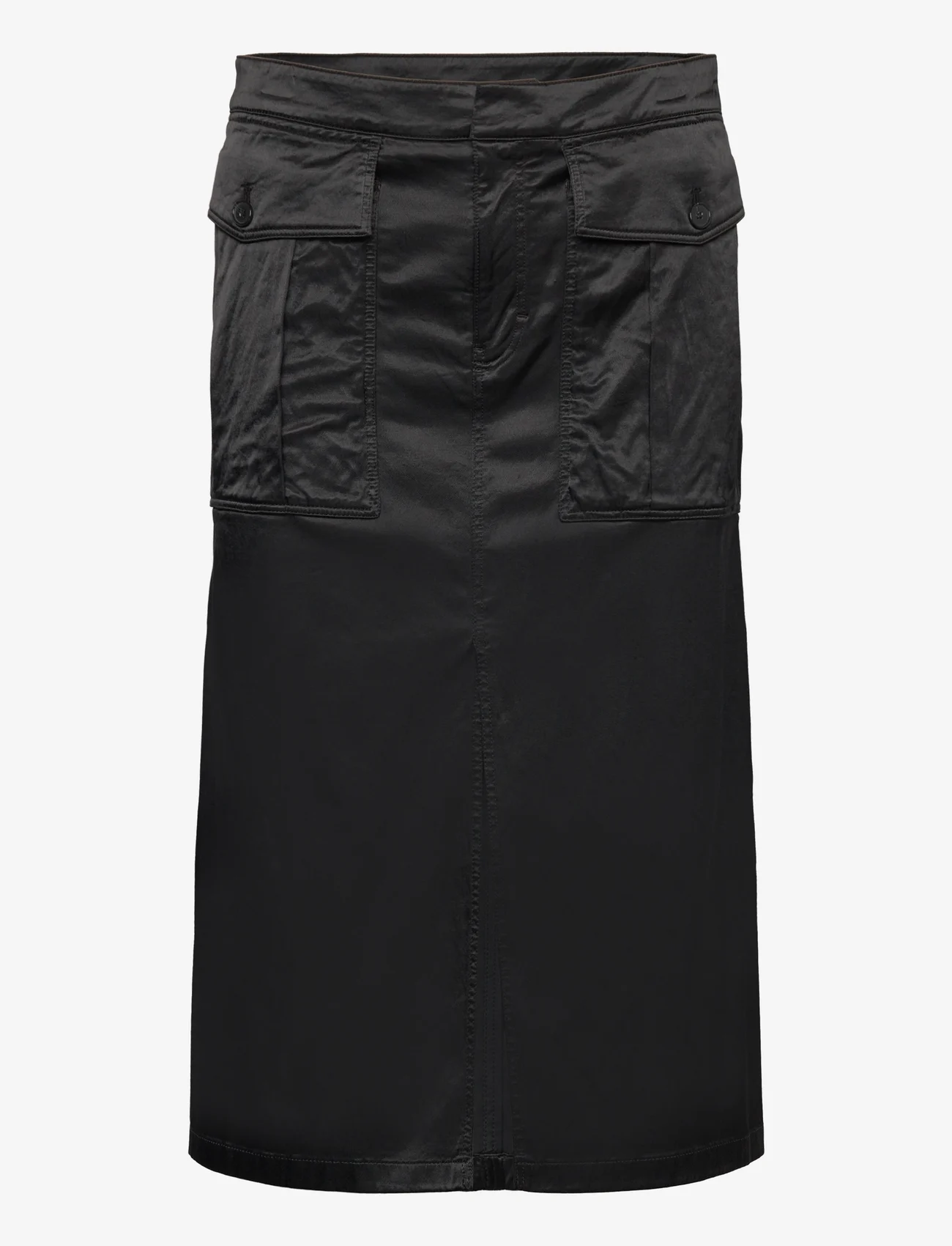 Filippa K - Long Cargo Skirt - midi kjolar - black - 0