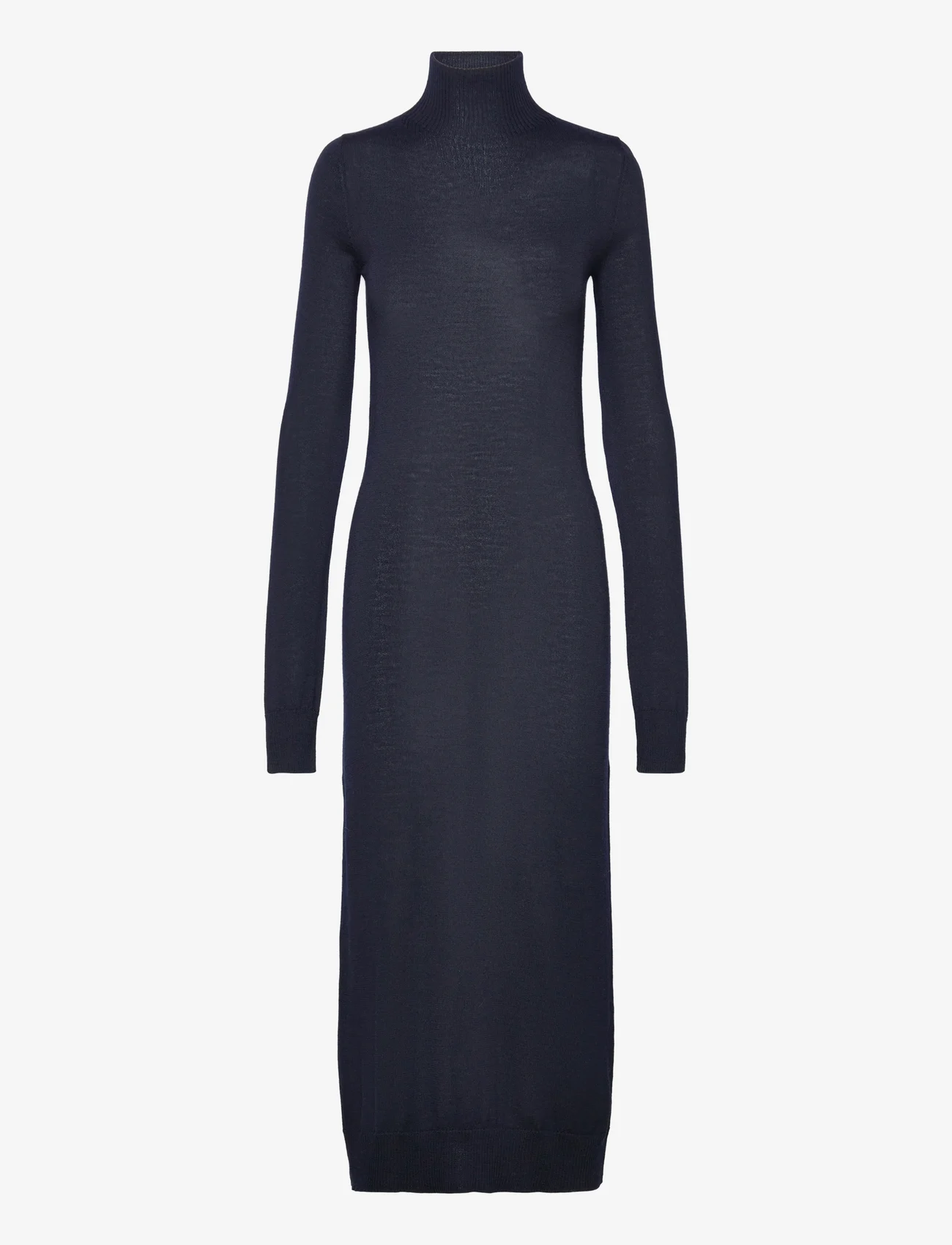 Filippa K - Knit Turtleneck Dress - tettsittende kjoler - navy - 0