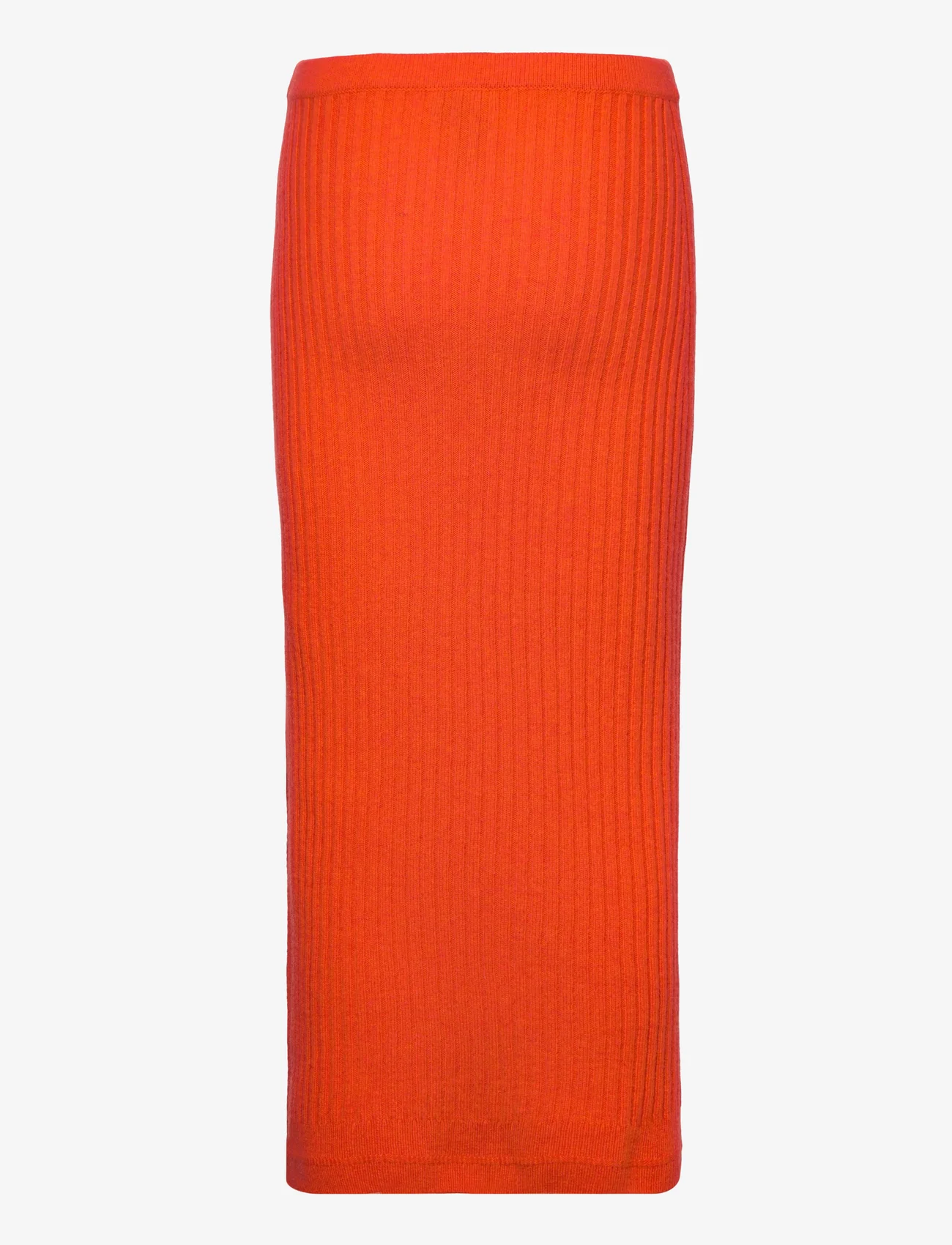 Filippa K - Rib Knit Skirt - neulehameet - red orange - 1