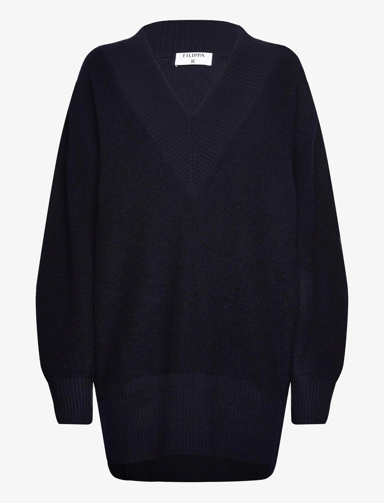 Filippa K - Boucle Sweater - neulepuserot - navy - 0