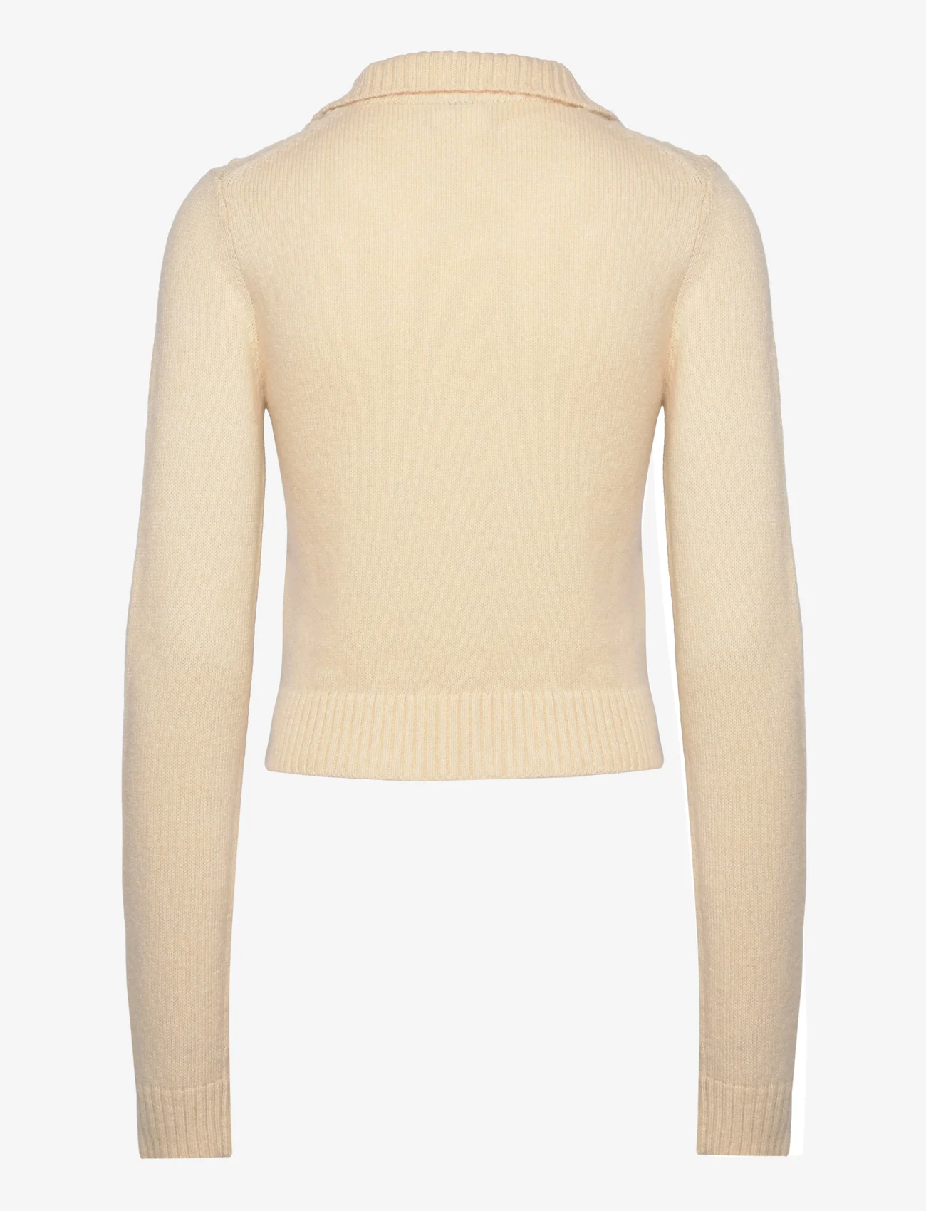 Filippa K - Argyle Zip Sweater - swetry - winter whi - 1