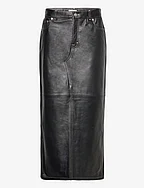 Leather Skirt - BLACK