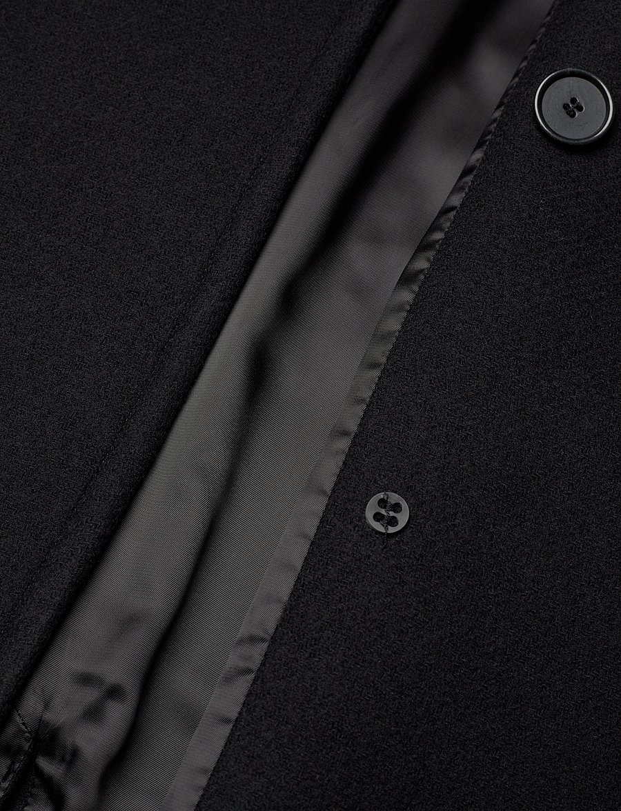 Filippa K - Damian Wool Coat - wollmäntel - black - 4