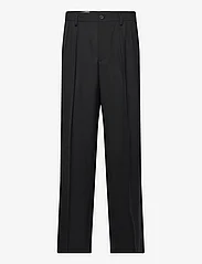 Filippa K - Wide Wool Trousers - casual byxor - black - 0