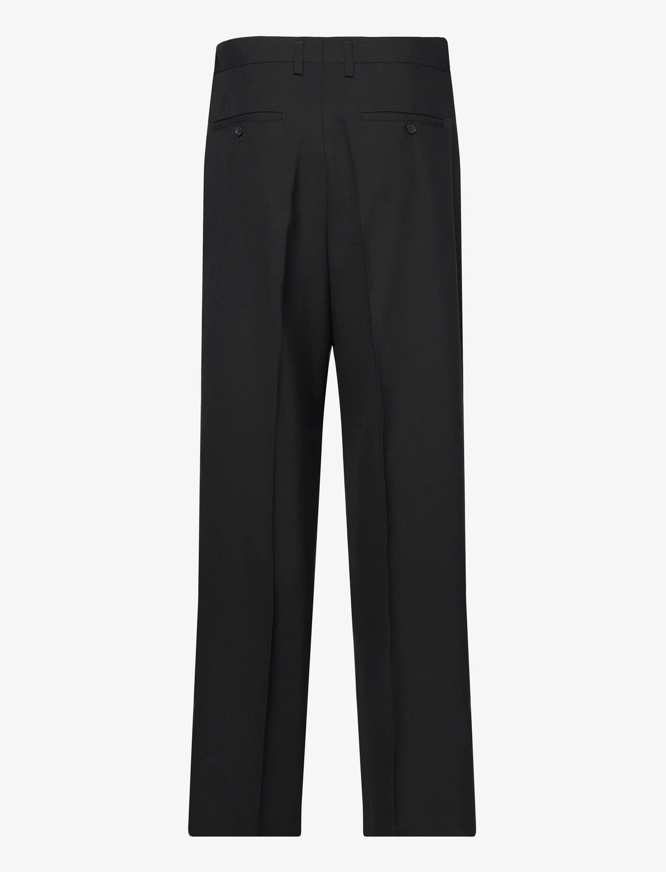 Filippa K - Wide Wool Trousers - casual byxor - black - 1