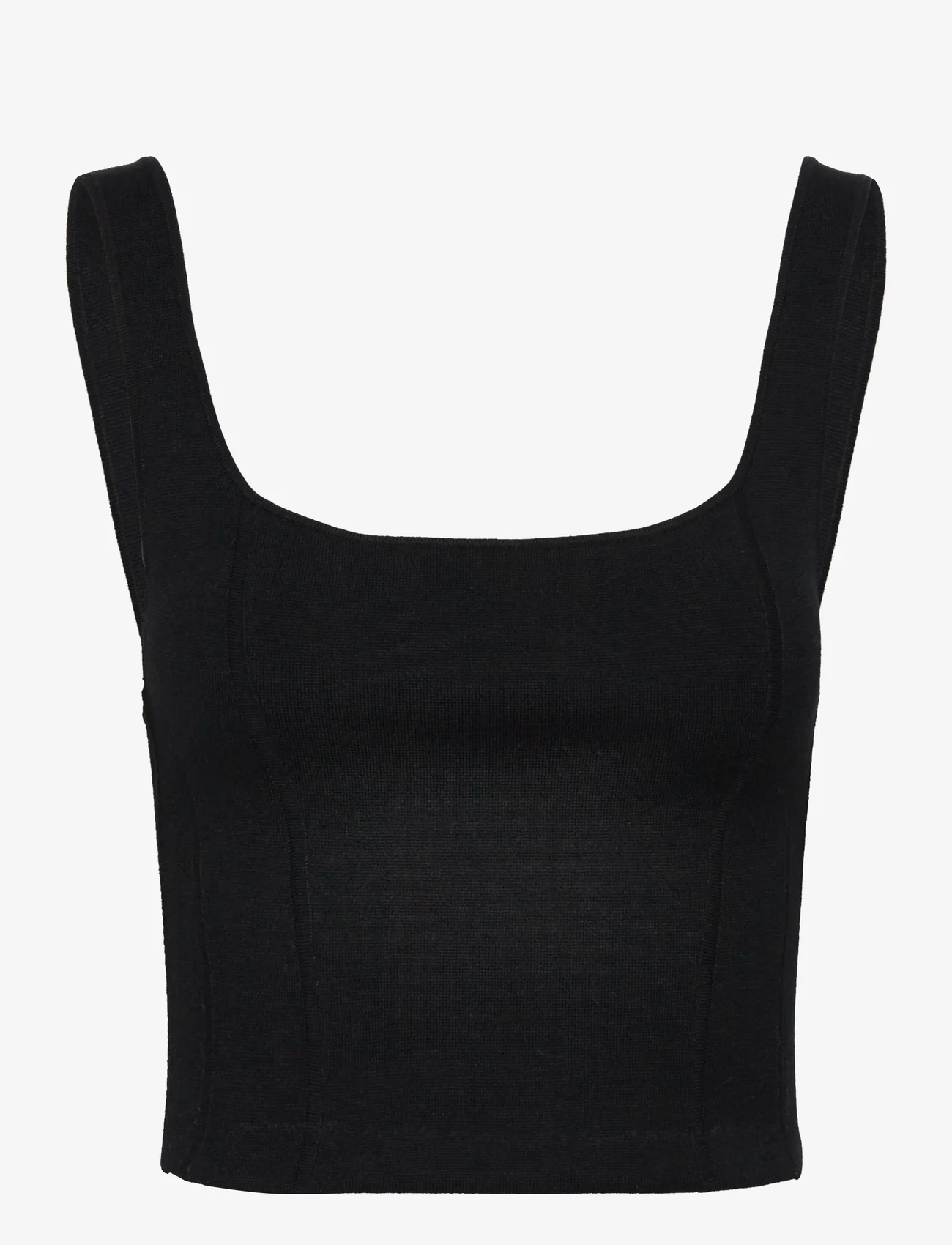 Filippa K - Knitted Corset - Īsi topi - black - 0