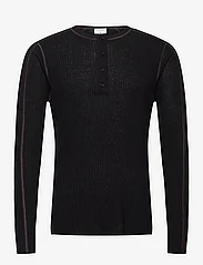 Filippa K - Light Rib Sweater - sporta džemperi - black/brow - 0