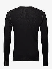 Filippa K - Light Rib Sweater - medvilniniai megztiniai - black/brow - 1