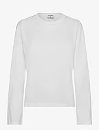 Cotton Longsleeve Top - WHITE