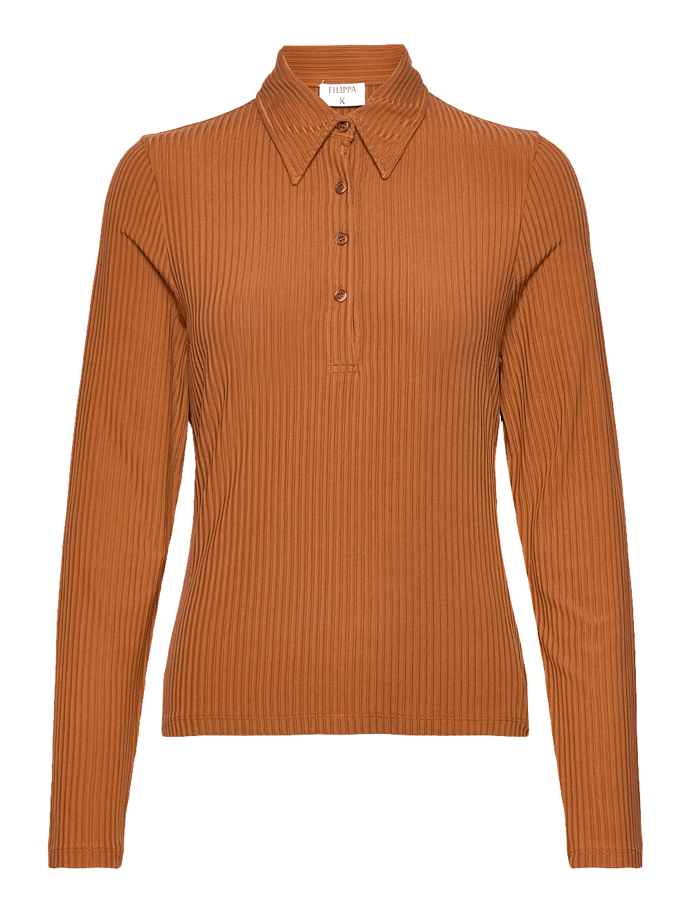Polo Rib Button Only Filippa K Shiny Rib Button Polo – pikéer – shoppa på Booztlet