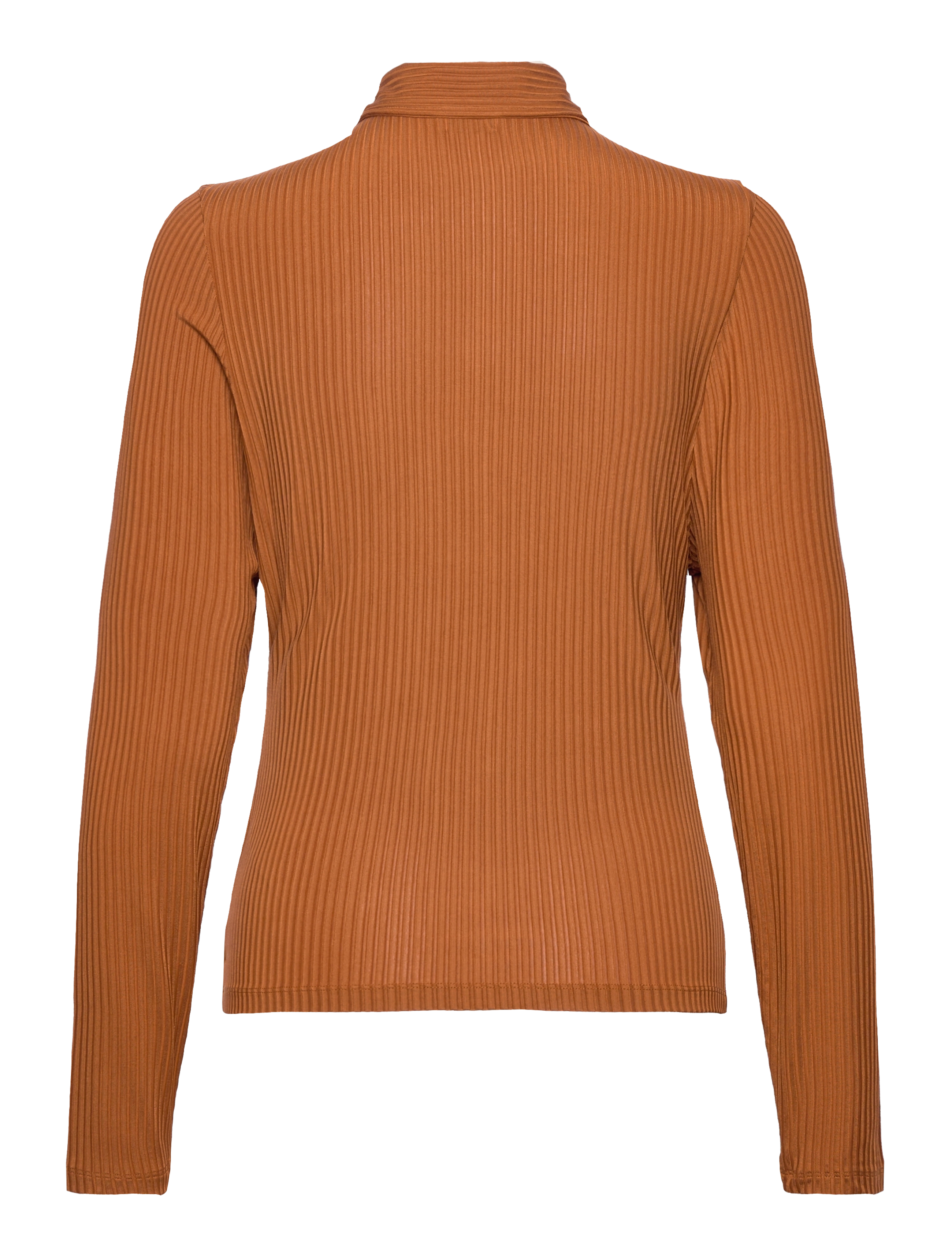 Filippa K - Shiny Rib Button Polo - cinnamon b - 1