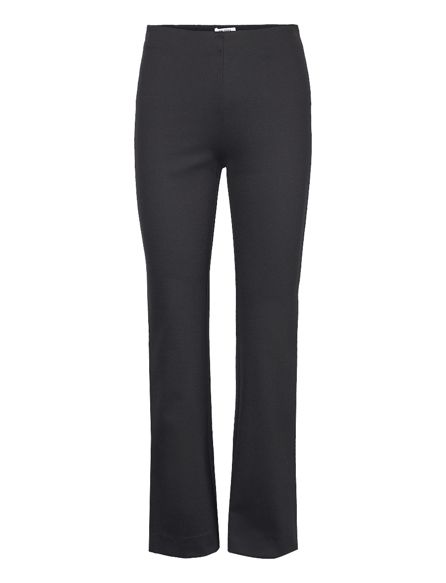 Filippa K - Flared Jersey Trousers - alt laiad püksid - black - 0