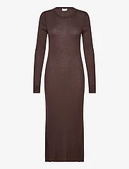 Filippa K - Rib Knit Dress - bodycon dresses - dark choco - 3