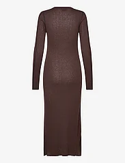 Filippa K - Rib Knit Dress - aptemtos suknelės - dark choco - 1