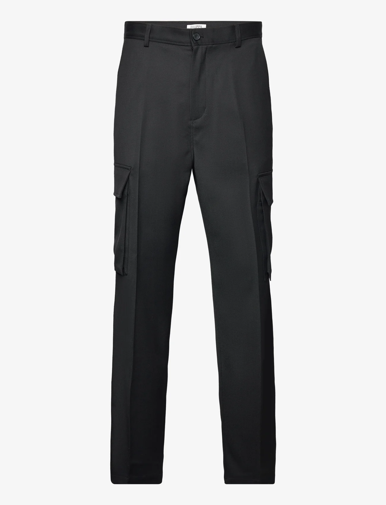 Filippa K - Wool Twill Cargo Pants - cargohose - black - 0